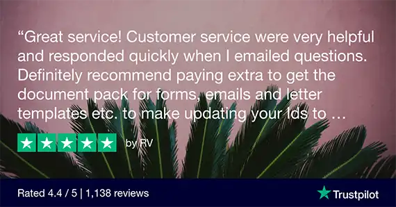 UK Deed Poll Office - Trustpilot Review - RV